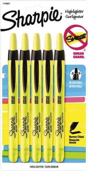 Sharpie - Fluorescent Yellow Highlighter - Chisel Tip, AP Nontoxic Ink - Strong Tooling