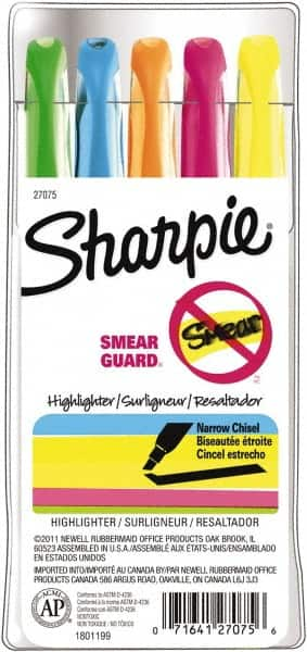 Sharpie - Assorted Colors, Highlighter - Chisel Tip, AP Nontoxic Ink - Strong Tooling