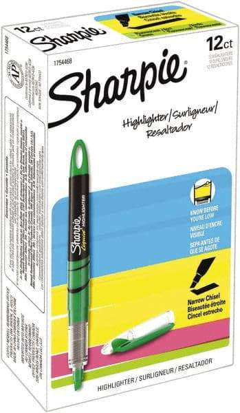 Sharpie - Green Highlighter - Chisel Tip, AP Nontoxic Ink - Strong Tooling