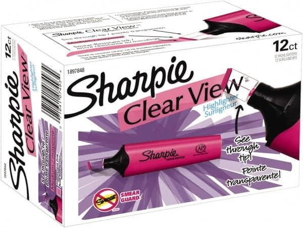 Sharpie - Fluorescent Pink Highlighter - Chisel Tip, AP Nontoxic Ink - Strong Tooling