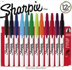 Sharpie - Assorted Colors, Permanent Marker - Retractable Fine Tip, AP Nontoxic Ink - Strong Tooling