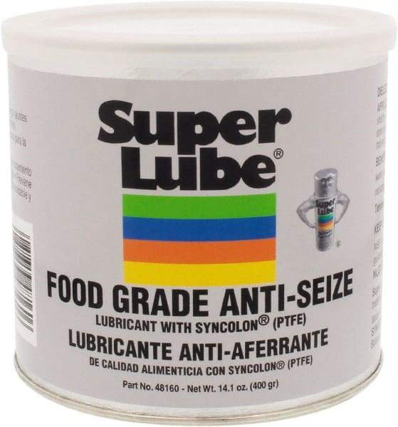 Synco Chemical - 14.1 oz Can Anti-Seize Lubricant - Synthetic with PTFE, 450 to 450°F, Translucent White, Water Resistant - Strong Tooling