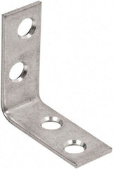 National Mfg. - 1-1/2" Long x 5/8" Wide, Steel, Corner Brace - Zinc Plated - Strong Tooling