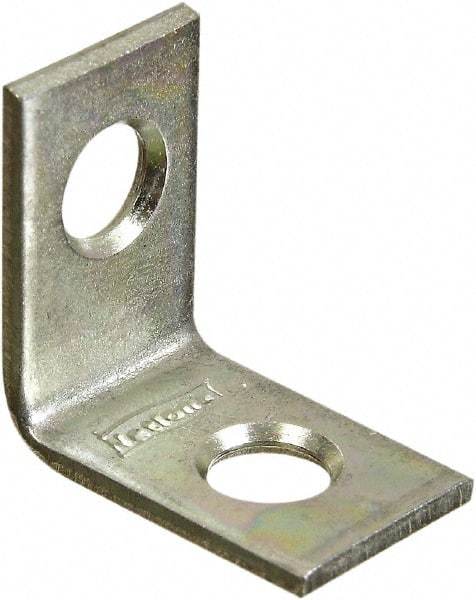 National Mfg. - 3/4" Long x 1/2" Wide, Steel, Corner Brace - Zinc Plated - Strong Tooling