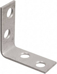 National Mfg. - 1-1/2" Long x 5/8" Wide, Galvanized Steel, Corner Brace - Galvanized - Strong Tooling