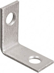 National Mfg. - 1" Long x 1-1/2" Wide, Galvanized Steel, Corner Brace - Galvanized - Strong Tooling