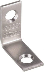 National Mfg. - 1" Long x 1/2" Wide, Stainless Steel, Corner Brace - Stainless Steel Coated - Strong Tooling