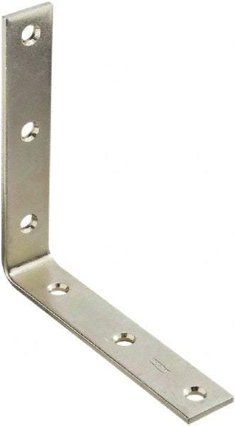 National Mfg. - 6" Long x 1-1/8" Wide, Steel, Corner Brace - Zinc Plated - Strong Tooling