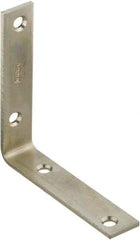 National Mfg. - 4 Inch Long x 7/8 Inch Wide, Steel, Corner Brace - Zinc Plated - Strong Tooling