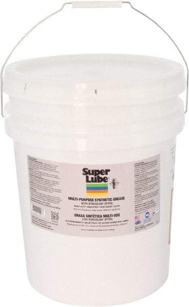 Synco Chemical - 30 Lb Pail Synthetic Lubricant w/PTFE General Purpose Grease - Translucent White, Food Grade, 450°F Max Temp, NLGIG 000, - Strong Tooling