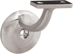 National Mfg. - 250 Lb Capacity, Satin Nickel Coated, Handrail Bracket - 3" Long, 6.4" High, 0.900" Wide - Strong Tooling