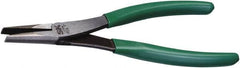 SK - 8-1/4" OAL, 4" Jaw Length, Duckbill Pliers - Serrated Jaw, Vinyl Coated Handles - Strong Tooling