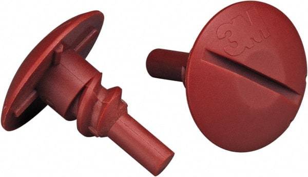 3M - Power Sander Button - For Use with 1-1/2 to 3 x 1/4 x 3/8" Center Hole Unitized Wheels - Strong Tooling