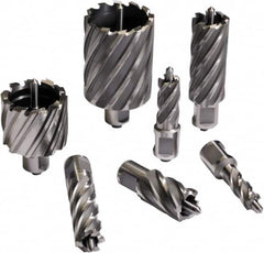 Cleveland Steel Tool - 1-5/8" Diam x 2" Deep Carbide-Tipped Annular Cutter - Strong Tooling