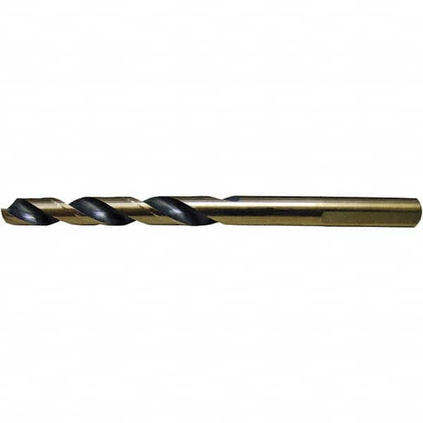 Cle-Force - 25/64" High Speed Steel, 135° Point, Round with Flats Shank Maintenance Drill Bit - Strong Tooling