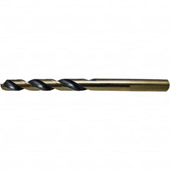 Cle-Force - 25/64" High Speed Steel, 135° Point, Round with Flats Shank Maintenance Drill Bit - Strong Tooling