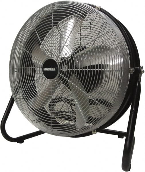 Maxess Climate Control Technologies - 18" Blade, 5/64 hp, 1,550, 2,000 & 2,680 CFM, Oscillating Industrial Circulation Fan - Floor Stand, 120 Volts, 3 Speed - Strong Tooling