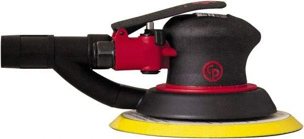 Chicago Pneumatic - 12,000 OPM, 8 CFM Air Consumption, Palm Air Orbital Sander - Round Pad, 1/4" Inlet - Strong Tooling