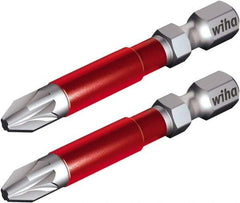 Wiha - PZ.2 Posidriv Screwdriver Bit - 1/4" Hex Drive, 1-59/64" OAL - Strong Tooling