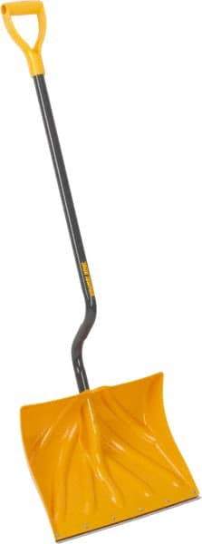 True Temper - 18 Inch Wide Blade x 13-3/4 Inch High Blade Snow Shovel - 36 Inch Long Metal Shaft Handle with Poly D-Grip - Strong Tooling