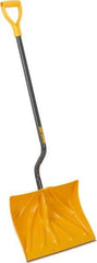 True Temper - 18 Inch Wide Blade x 13-3/4 Inch High Blade Snow Shovel - 36 Inch Long Metal Shaft Handle with Poly D-Grip - Strong Tooling