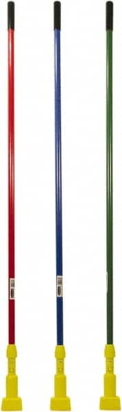 Rubbermaid - 60" Standard Fiberglass Clamp Jaw Mop Handle - 5" Mop Head Band, Plastic Connector, Use with Wet Mops - Strong Tooling