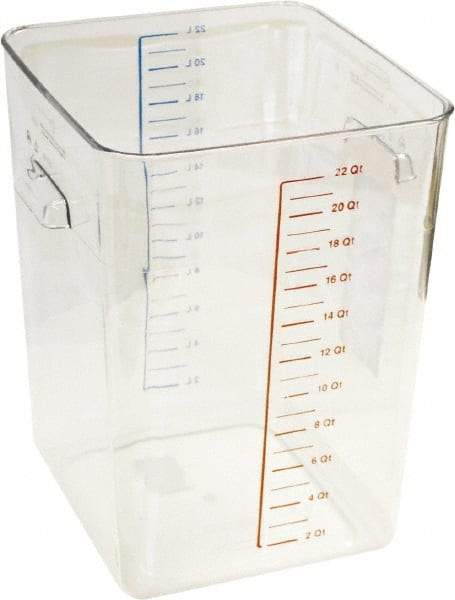 Rubbermaid - Rectangular, Clear Polycarbonate Food Storage Container - 14.4" High x 10-1/2" Wide x 11.3" Long - Strong Tooling