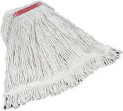 Rubbermaid - Red Head Band, Large Cotton Loop End Mop Head - 4 Ply, Screw On Connection - Strong Tooling