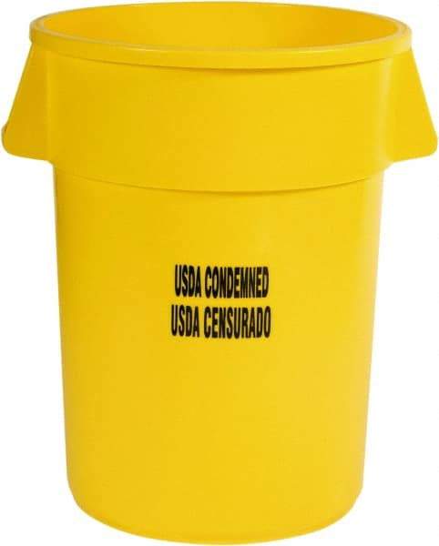 Rubbermaid - Round, Yellow Food Storage Container - 31-1/2" High x 24" Wide - Strong Tooling