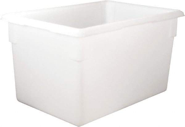 Rubbermaid - Rectangular, White Polyethylene Food Tote Box - 15" High x 18" Wide x 26" Long, with Snap-On Lid - Strong Tooling