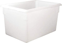 Rubbermaid - Rectangular, White Polyethylene Food Tote Box - 15" High x 18" Wide x 26" Long, with Snap-On Lid - Strong Tooling