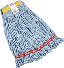 Rubbermaid - 1" Yellow Head Band, Small Blended Fiber Loop End Mop Head - 4 Ply, Side Loading Connection - Strong Tooling