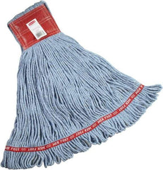 Rubbermaid - 5" Red Head Band, Large Blended Fiber Loop End Mop Head - 4 Ply, Clamp Jaw Connection - Strong Tooling