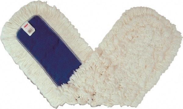 Rubbermaid - 36" Long x 5" Wide Cotton Dust Mop Head - Envelope Connection, White, Cut-End Head, Launderable - Strong Tooling