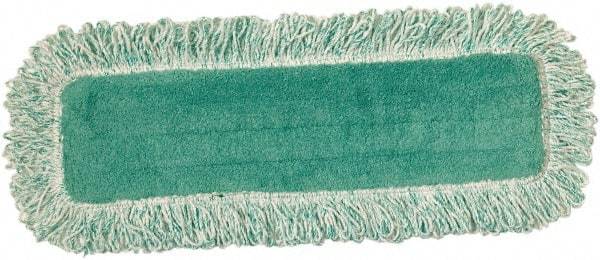 Rubbermaid - 508mm Long x 8" Wide Microfiber Dust Mop Head - Green, Fringed Head - Strong Tooling