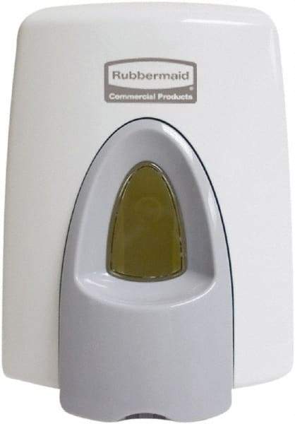 Rubbermaid - 400 mL Foam Seat Cleaner System Dispenser - Plastic, Wall Mounted, White - Strong Tooling