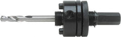 Irwin Blades - 1-1/4 to 6" Tool Diam Compatibility, Hex Shank, Steel Integral Pilot Drill, Hole Cutting Tool Arbor - 3/8" Min Chuck, Hex Shank Cross Section, Threaded Shank Attachment, For Hole Saws - Strong Tooling