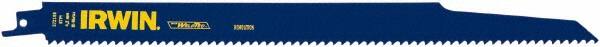 Irwin Blades - 12" Long, Bi-Metal Reciprocating Saw Blade - Tapered Profile, 6 TPI, Toothed Edge, Tang Shank - Strong Tooling