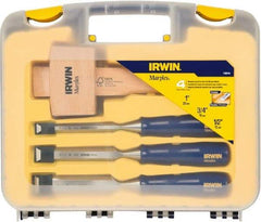 Irwin - 4 Piece Wood Chisel Set - Polypropylene, Sizes Included 1/2 to 1" - Strong Tooling