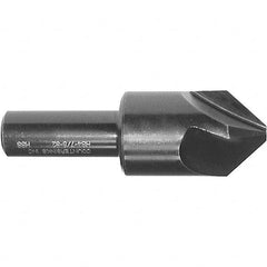 7/8″ Head Diam, 1/2″ Shank Diam, 4 Flute 82° High Speed Steel Countersink Oxide Finish, 2-3/4″ OAL, Single End, Straight Shank, Right Hand Cut