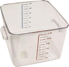 Rubbermaid - Rectangular, Clear Polycarbonate Food Storage Container - 7.8" High x 10-1/2" Wide x 11.3" Long - Strong Tooling