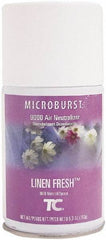 Rubbermaid - 5.3 oz Air Freshener Dispenser Aerosol Refill - Linen, Compatible with Microburst 9000 Dispensers - Strong Tooling