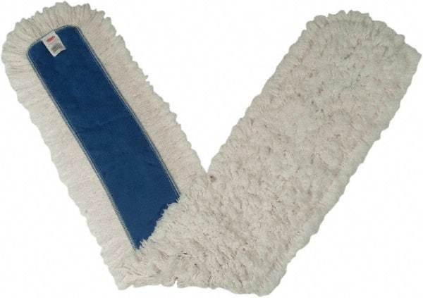 Rubbermaid - 48" Long x 5" Wide Cotton Dust Mop Head - Envelope Connection, White, Cut-End Head, Launderable - Strong Tooling