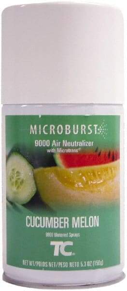 Rubbermaid - 5.3 oz Air Freshener Dispenser Aerosol Refill - Cucumber Melon, Compatible with Microburst 9000 Dispensers - Strong Tooling