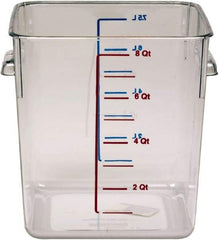 Rubbermaid - Square, Clear Polycarbonate Food Storage Container - 8.8" High x 8.8" Wide x 8.8" Long - Strong Tooling