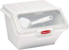 Rubbermaid - Rectangular, White Food Bin - 8-1/2" High x 11.8" Wide x 15" Long - Strong Tooling