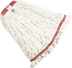 Rubbermaid - Red Head Band, Large Blended Fiber Loop End Mop Head - 4 Ply, Screw On Connection - Strong Tooling