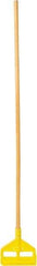 Rubbermaid - 54" Standard Hardwood Clamp Jaw Mop Handle - 1" Mop Head Band, Plastic Connector, Use with Wet Mops - Strong Tooling