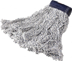 Rubbermaid - Blue Head Band, Large Blended Fiber Loop End Mop Pad - Quick Change Connection - Strong Tooling