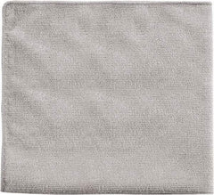 Rubbermaid - Dry Microfiber Wipes - Packet, 16" x 16" Sheet Size, Gray - Strong Tooling